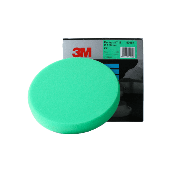 3M Perfect-It III 150mm zelena spužva za poliranje je proizvod od abrazivne spužve u zelenoj boji i služi kao alat za poliranje laka vozila.