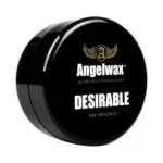Angelwax Desirable Wax vosak je vosak ljubačste boje koji dolazi u crnoj plastičnoj okrugloj kutiji i služi za poliranje površina vozila.