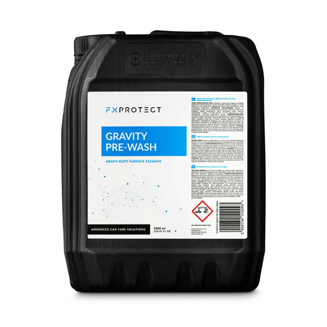 FX Protect Gravity Pre-Wash sredstvo za predpranje služi za pripremu vozila za detaljno pranje.