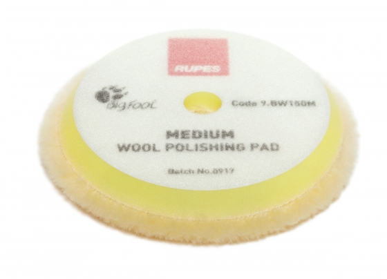 Rupes Wool Yellow Polish vuna za poliranje je žuta spužva za poliranje marke Rupes.