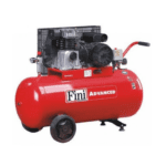 Fini MK103-150-3M klipni kompresor je kompresor zraka talijanskog proizvođača Fini crvene boje.