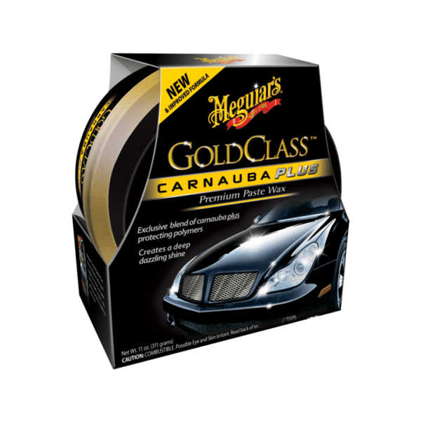 Meguiar's Gold Class Carnauba Paste Wax 311g vosak je tvrdi vosak mase 311g koji dolazi u limenoj kutijici okruglog oblika i služi za zaštitu vozila.
