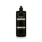 Angelwax Redemption Ultra Fine Polish pasta za poliranje je tekućina u crnoj plastičnoj boci s Angelwax logom koja služi za fino poliranje vozila.
