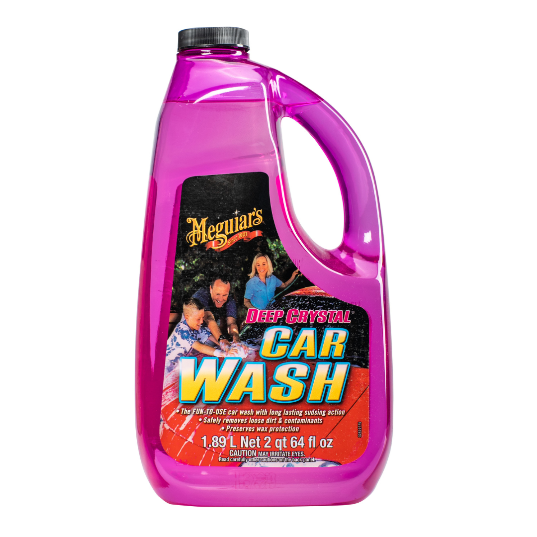 Meguiar's Deep Crystal Car Wash 1.89L šampon je tekućina u prozirnoj boci ružičaste boje zapremnine 1.89L i služi za nježno i temeljito pranje vozila.