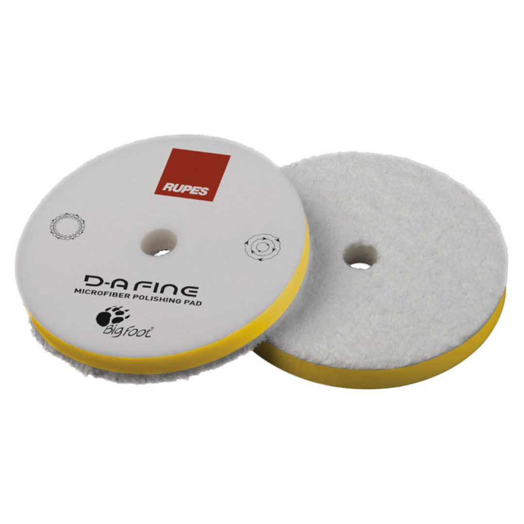 Rupes D-A Fine Microfiber Polishing Pad spužva za poliranje je fina mikrofibrena spužva za poliranje bijele boje namijenjena za dual action, odnosno ekscentrične mašine za poliranje.