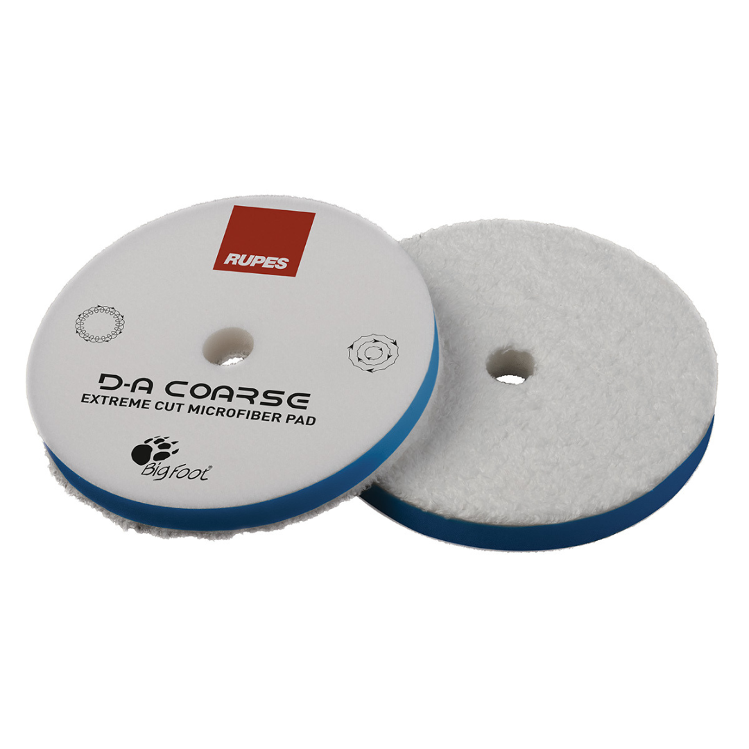 Rupes D-A Coarse Microfiber Polishing Pad spužva za poliranje je gruba mikrofibrena spužva za poliranje bijele boje namijenjena za dual action, odnosno ekscentrične mašine za poliranje.