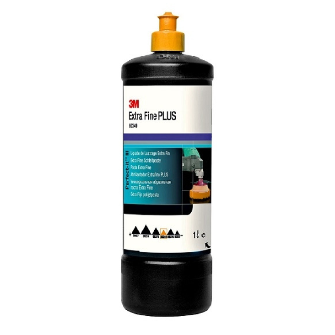 3M Perfect-It III Extra Fine 1L pasta za poliranje je tekućina koja dolazi u crnoj plastičnoj boci i služi za poliranje lakiranih površina vozila.