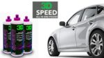 3D Speed pasta za poliranje je tekućina u svijetlo-ljubičastoj plastičnoj boci koja služi za poliranje i održavanje laka vozila.