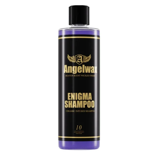 Angelwax Enigma Shampoo 500ml šampon je plava viskozna tekućina u prozirnoj plastičnoj boci i služi za pranje vozila.