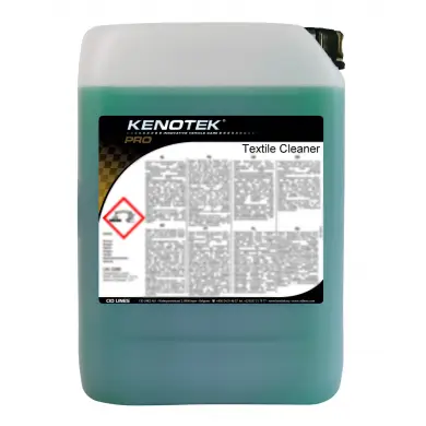 Kenotek Textile Cleaner 10L sredstvo za čišćenje tkanina je proizvod za kemijsko čišćenje interijera koji će posao obaviti izvrsno bez obzira na vrstu mrlja i nečistoća. Gotovo ne pjeni, te je izvrstan za ekstraktor usisivače.