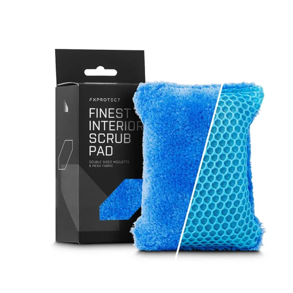 FX Protect Finest Interior Scrub Pad za interijer je dvostrani jastučić za čišćenje presvlaka od kože, tkanine i tvrde plastike. Izrađen je od inovativnih moquette mikrovlakana koja se odlikuju svojstvima "ribanja", a ne grebaju očišćenu površinu.