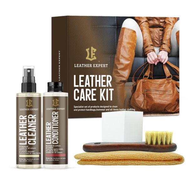 Leather Expert Leather Care Kit 2x100ml set za održavanje kože spreman je za trenutnu upotrebu. Opremljen je najkvalitetnijim proizvodima i svim potrebnim alatima za čišćenje i njegu kožnih interijera. Prikladan je za tvornički novu kožu, kao i za starije kožne interijere.