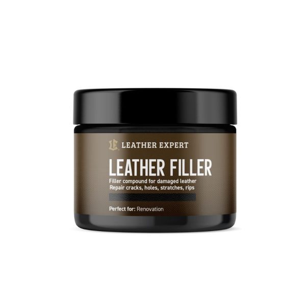 Leather Expert Leather Filler 50ml kit za kožu je proizvod koji će popuniti sve defekte, rupe, ogrebotine i posjekotine na koži, a moguće ga je brusiti brusnim papirom.