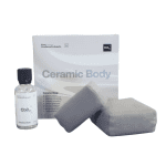 Koch Chemie Ceramic Body Cb0.01 30ml keramički premaz štiti lak od utjecaja iz okoliša kao što su oksidacija, sol, kiseline i insekti. Cb0.01 tako daje važan doprinos održavanju ili povećanju vrijednosti vozila.