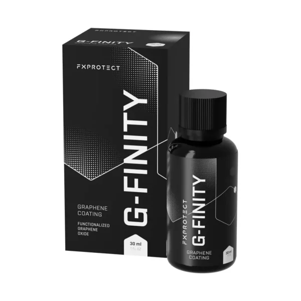 FX Protect G-Finity Graphene Coating 30ml keramički premaz na bazi grafena povećava skliskost, naglašava dubinu boje i štiti boju od UV zračenja. Stvara debeli, elastomerni sloj koji sadrži inteligentne čestice sa samozacjeljujućim svojstvima. To znači da se pod utjecajem visoke temperature sitne ogrebotine zatvaraju i njihovi tragovi nestaju. I sve to sa samo jednim slojem!