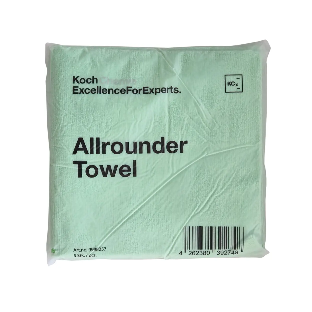 Koch Chemie Allrounder Towel Set 5pcs set krpa je set od pet komada krpa idealnih za sve radove u profesionalnoj pripremi vozila. Allrounder krpa od mikrovlakana služi za uporabu u eksterijeru i interijeru.