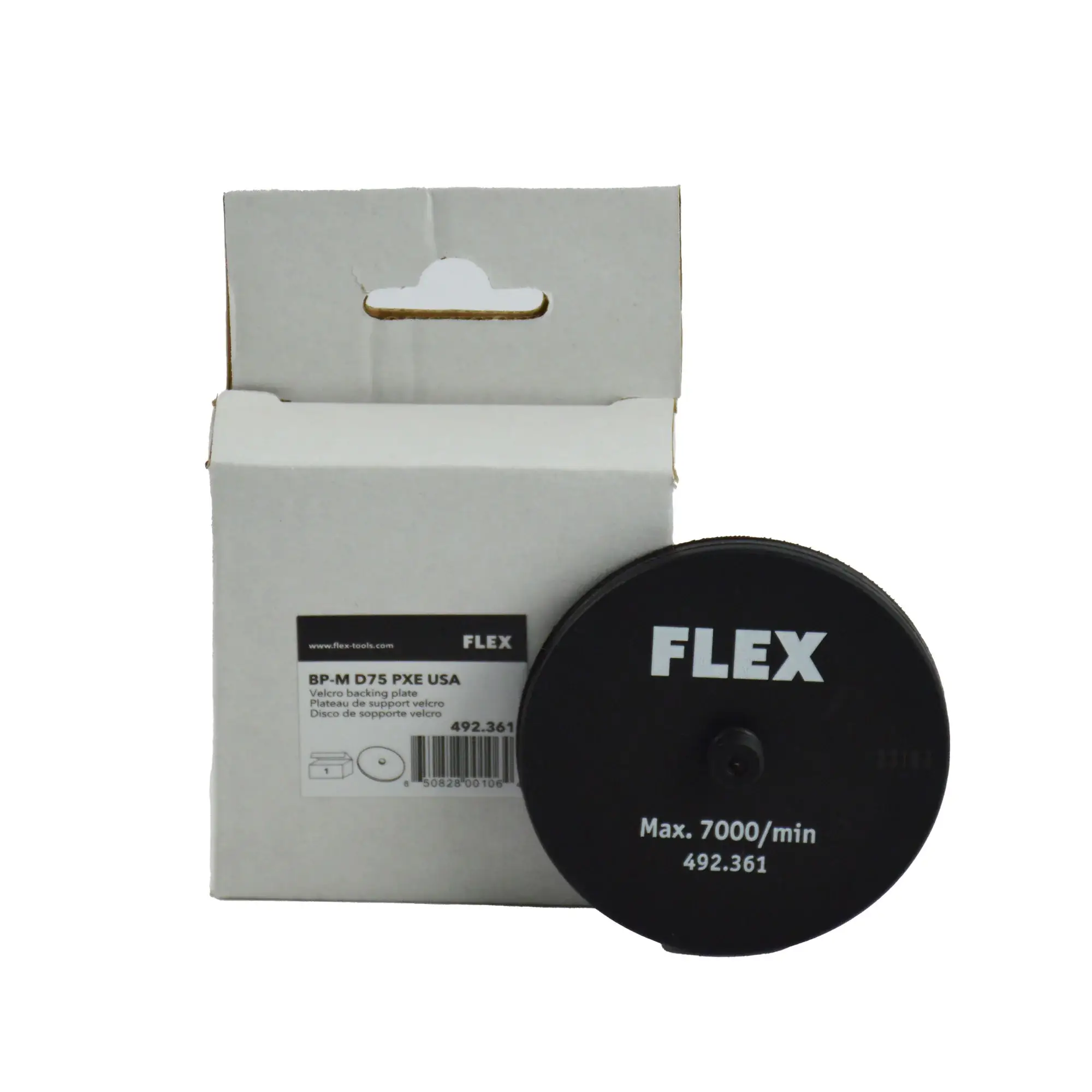 Flex PXE80 Backing Plate D75 75mm podložna ploča je podložna ploča od 3 inča (75mm) za FLEX PXE 80 koja omogućuje dodatnu fleksibilnost s FLEX PXE 80 bežičnom polirkom.