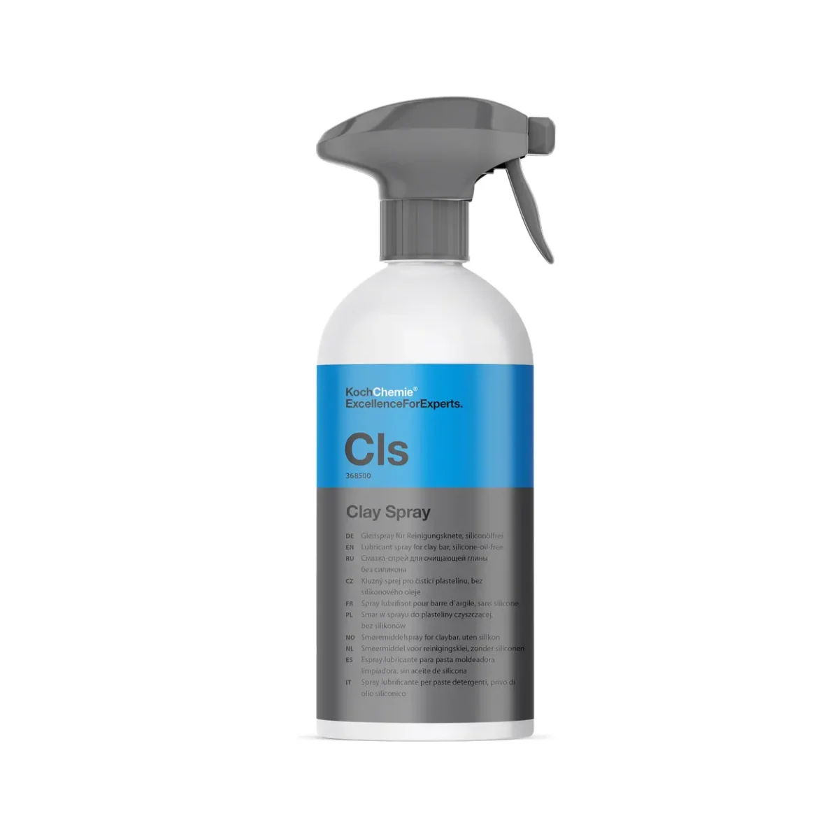 Koch Chemie Cls Clay Spray 500ml lubrikant za gliniranje je blagi lubrikant koji ne oštećuje premaze. Namijenjen je za korištenje s glinom, glinenim ručnicima ili glinenim spužvicama.