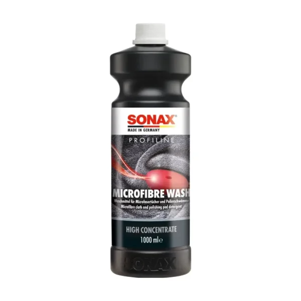 Sonax Profiline Microfibre Wash 1L deterdžent za pranje mikrofibre je posebno razvijeno sredstvo za pranje koje osigurava temeljitu čistoću i dugotrajnu njegu svih proizvoda od mikrovlakana, poput krpa, spužvi i aplikatora. Ova napredna formula uklanja tvrdokorne ostatke voska, pasti i prljavštine, a istovremeno čuva vlakna i njihovu mekoću.