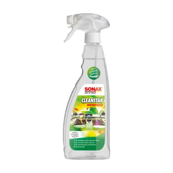 Sonax CleanStar Ecocert 750ml ekološki višenamjenski čistač je inovativno, ekološki certificirano sredstvo za čišćenje koje pruža snažnu učinkovitost uz maksimalnu sigurnost za okoliš. Njegova formula, certificirana od strane ECOCERT-a, izrađena je od prirodnih i biorazgradivih sastojaka, što ga čini idealnim izborom za one koji žele spojiti vrhunsku čistoću i održivost.